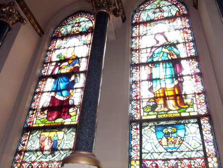 Stained Glass Inside the President James A. Garfield Monument