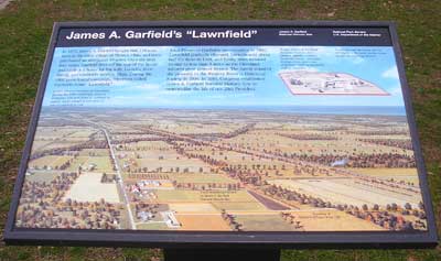 James Garfield Lawnfield monument map