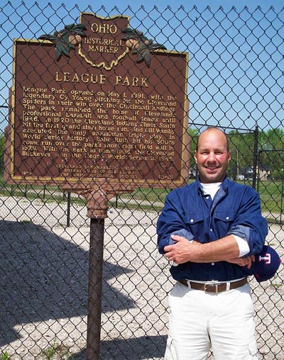 Rick Bloom at Cleveland's League Park