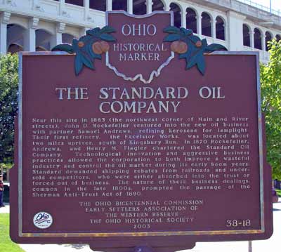 Standard Oil Ohio Historical Marker in Cleveland
