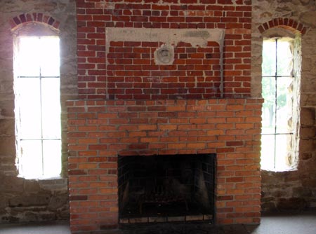 Squire's Castle fireplace -photos by Dan Hanson