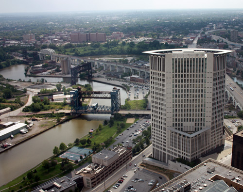 Federal Courthouse from the Terminal Tower Observation Deck - photo by Dan Hanson