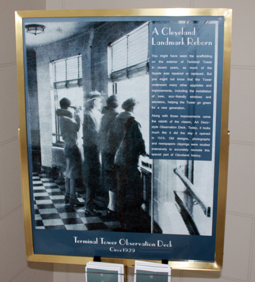 Terminal Tower Observation Deck sign from the Terminal Tower Observation Deck - photo by Dan Hanson