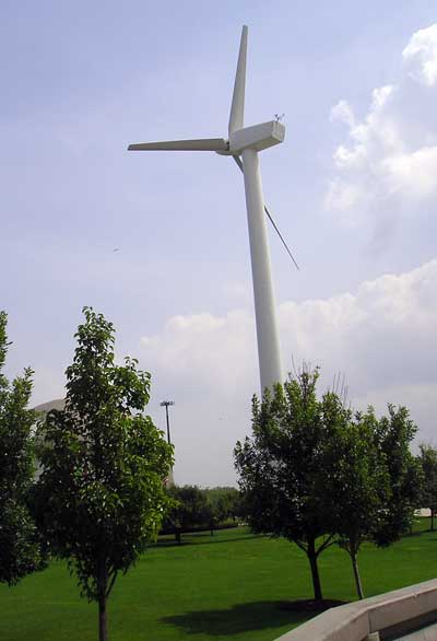 Wind Turbine at Great Lakes Science Center in Cleveland