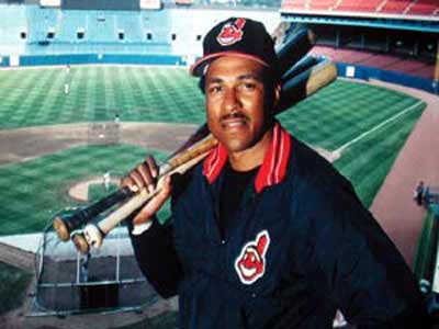 Andre Thornton at Cleveland Indians Municipal Stadium