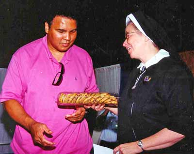 Sister Assumpata with Muhammad Ali