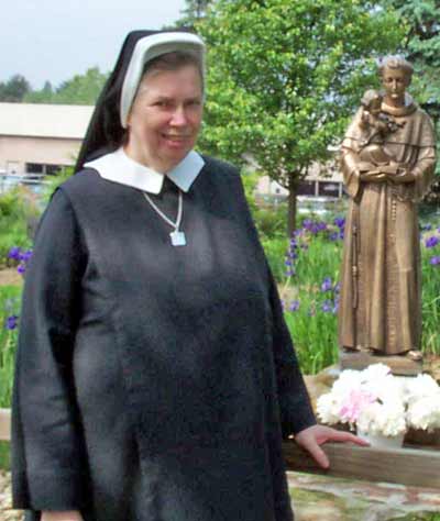 Sister Mary Assumpata on the Jennings grounds
