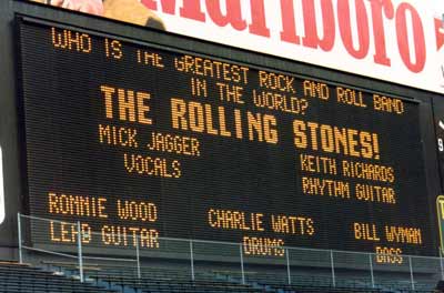 Rolling Stones concert at World Series of Rock at Cleveland Municipal Stadium
