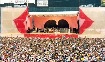 Rolling Stones concert at World Series of Rock at Cleveland Municipal Stadium