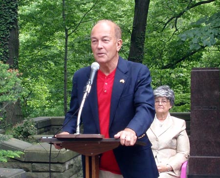 Ben Stefanski speaks at One World Day 2009 in the Polish Cultural Garden