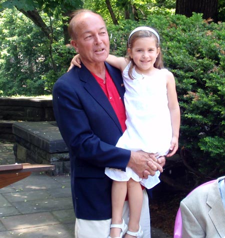 Polish Garden president Ben Stefanski with granddaughter Bridget