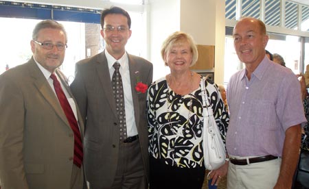 State Representative Kenny Yuko, Slovenian Consul Dr. Zvone igon, Ingrida Bublys and Ben Stefanski at Dr. igon's farewell party