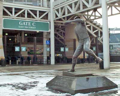 Bob Feller statue at Jacob's Field in Cleveland