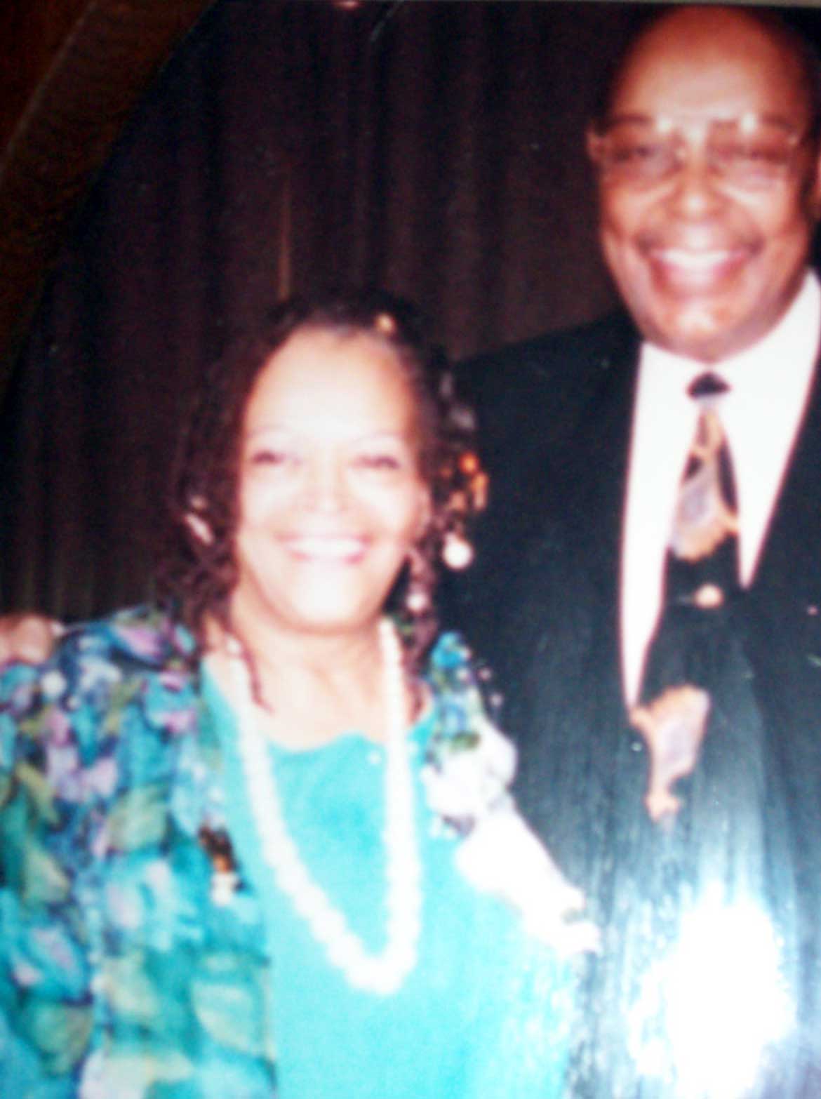 Juanita Carrothers with Lou Stokes 