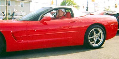 Bob Cerminara and his little red Corvette