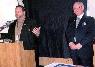 Cuyahoga County Commissioner Jimmy Dimora and Bob Cerminara