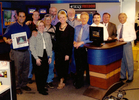 Dan Coughlin at Channel 8 with Ralph Tarsitano, Wilma Smith, Tim Taylor, Dick Goddard and others