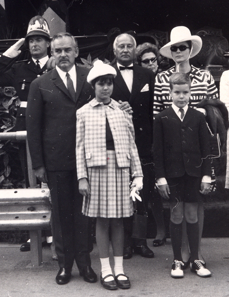 Dan Coughlin photo of Monaco Grand Prix of Prince Ranier, Princess Grace and their 2 kids