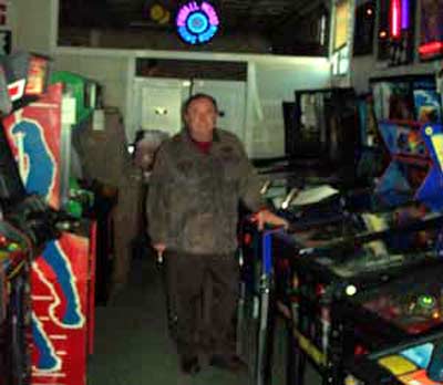 Danny Vegh in gameroom
