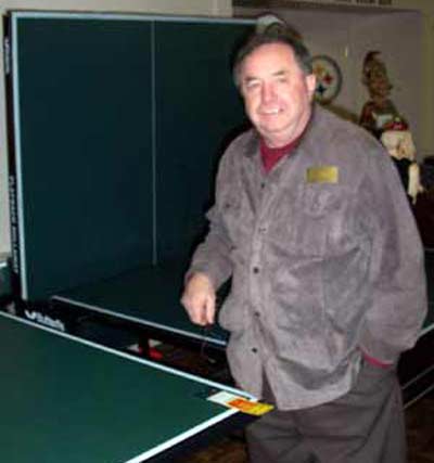 Danny Vegh at Ping Pong Table Tennis table
