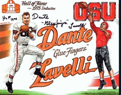 Dante Lavelli - NFL Hall of Fame, Ohio State Buckeye, Cleveland Brown