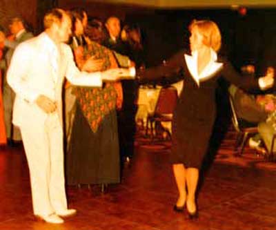 Del and Annie Spitzer dancing