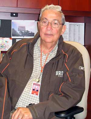 Dino Lucarelli in his Browns office