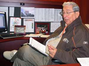 Dino Lucarelli in his office at Browns Stadium