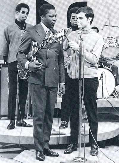 BB King and guitar Lucille with Don Webster on Upbeat