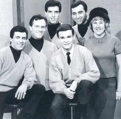 Frankie Valli and the Four Seasons with Don and rock critic Jane Scott
