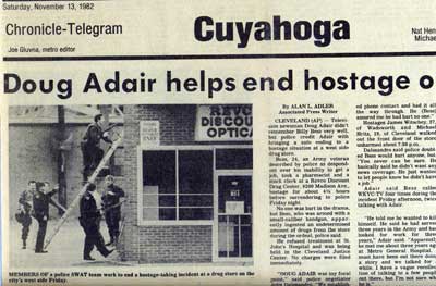 Doug Adair newspaper clipping