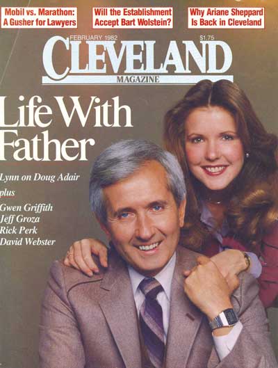 Doug Adair with daughter Lynn on cover of Cleveland Magazine February 1982
