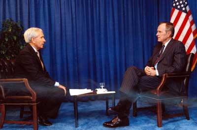 Doug Adair with president George Bush