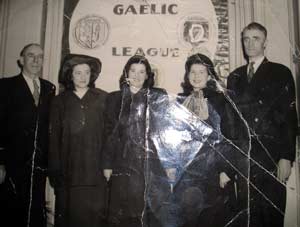 Maeve Campbell and friends in the Gaelic League