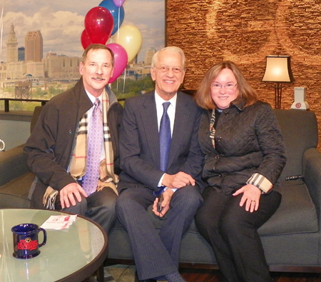 Friends of Fred Griffith on the set of Good Company