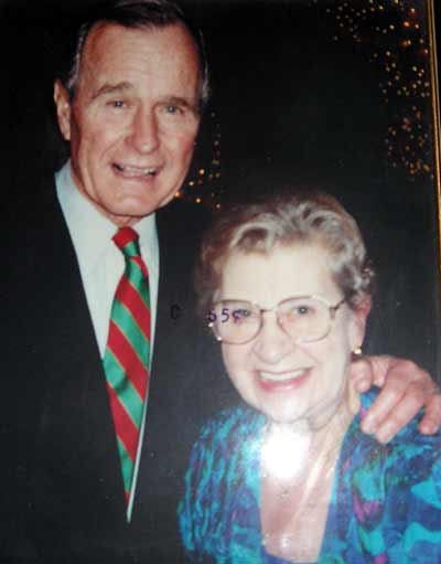 President George HW Bush and Marge Condon