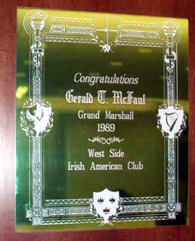 Sheriff Gerald McFaul honored by Irish group