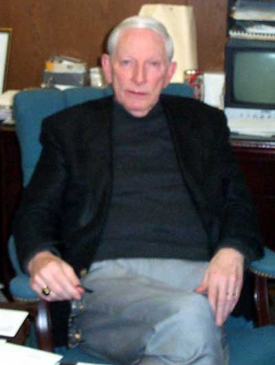 Sheriff Gerald McFaul at his desk