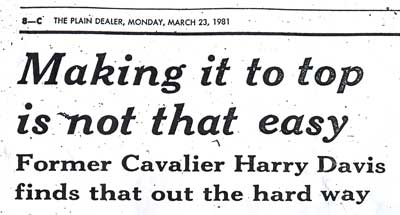 1981 Plain Dealer article about Harry Davis