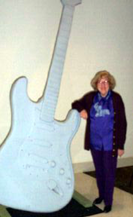 Jane Scott with Guitarmania Guitar