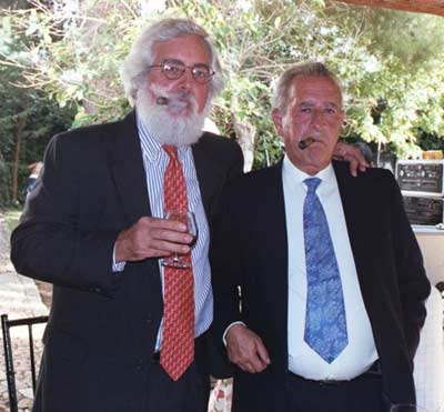 Jim Cookinham with friend Juan in Spain in 2002