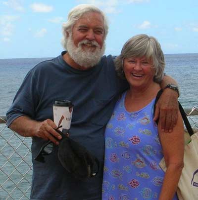Jim and Cindy Cookinham in Hawaii in 2006