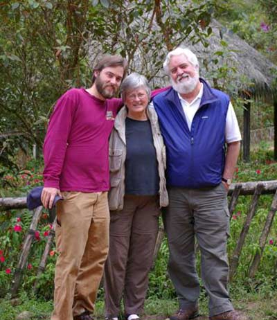 Chad, Cindy and Jim Cookinham in Ecuador in 2005