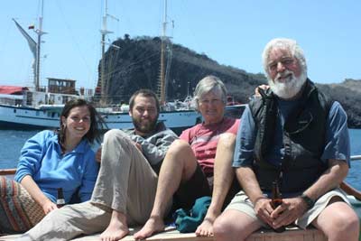 The Cookinhams in the Galapagos in 2007