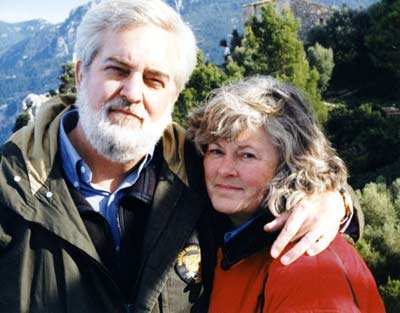 Jim and Cindy Cookinham in Mallorca in 2003