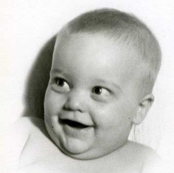 Baby Jim Cookinham in 1945