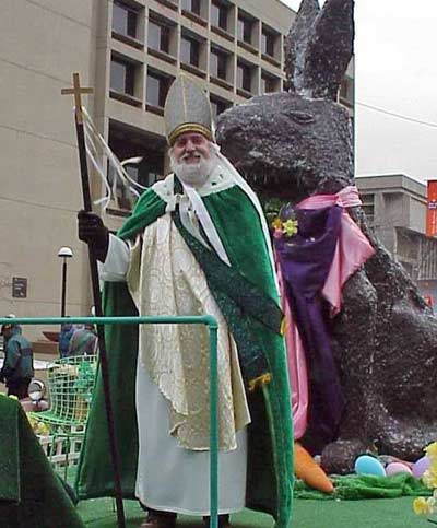 Jim Cookinham as St. Patrick in 2000