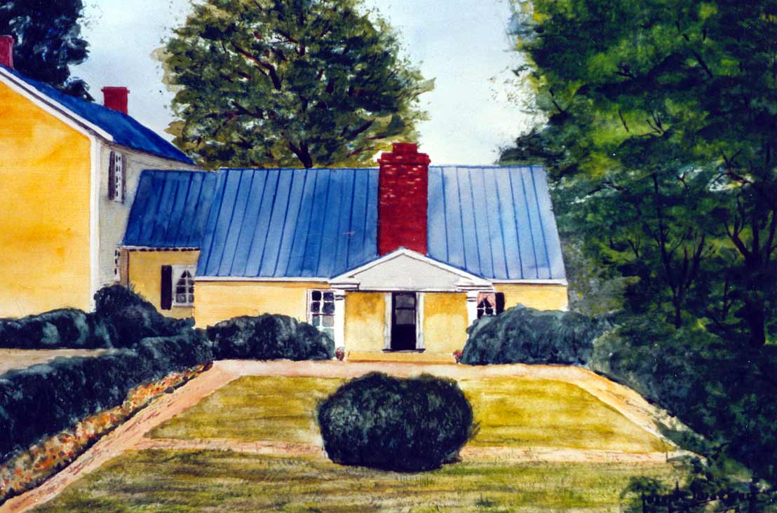 Watercolor of President James Monroe's house