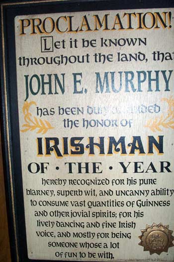 John Murphy - Irishman of the Year