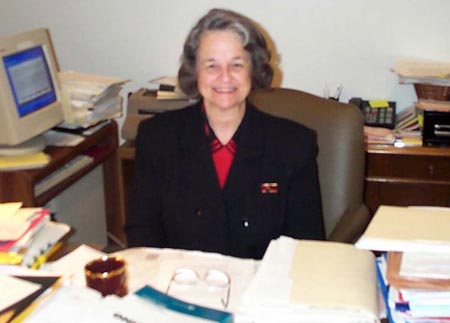 Judge Diane Karpinski at her desk